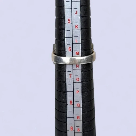 Vintage Sterling MOP Inlay Artisan Ring - Picture 7 of 8